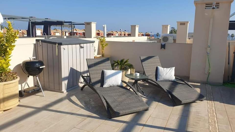 Higuericas Costa 222 Haerlig Takterrass Med Havsutsikt - Pool Och 250M Till Stranden Torre de la Horadada Buitenkant foto